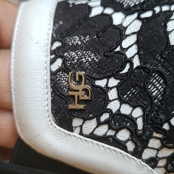 Givenchy White & Black Lace Slip-On Sneakers